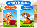 Beginner animal puzzle for toddlers ages 1-3