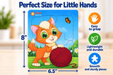 Toddler puzzle builds fine motor skills and hand-eye coordination