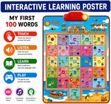 Just Smarty Interactive Alphabet Wall Chart, 100 Words Edition