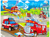 Just Smarty fire truck jigsaw puzzle for kids, 52 pieces