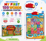 Just Smarty Interactive Alphabet Wall Chart, 100 Words Edition