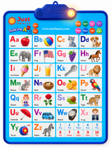 Just Smarty interactive alphabet wall chart, blue with feedback lights