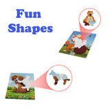 Just Smarty Kitten&Puppy Jigsaw Puzzle Set of 2 for Kids Ages 1-3