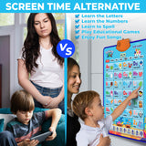 Just Smarty Baby Shark Interactive ABCs and 123s Learning Poster