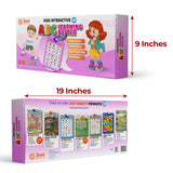 Just Smarty Interactive ABCs and 123s Learning Poster, Pink