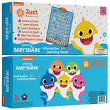 Just Smarty Baby Shark Interactive ABCs and 123s Learning Poster
