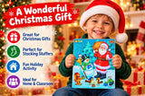 Santa Christmas puzzle with tray and piece outlines