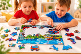 Fire truck puzzle gift for boys and girls