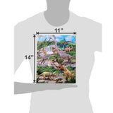 Dinosaur puzzle gift for boys and girls, 14 x 11 inches