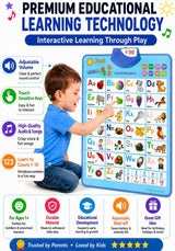 Just Smarty Interactive Alphabet Wall Chart, Blue