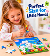 Easter basket puzzle gift for boys and girls