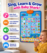Talking poster builds letter and number recognition