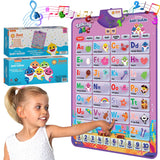 Just Smarty Baby Shark pink interactive alphabet wall chart
