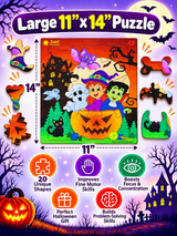 Just Smarty Halloween Puzzle for Kids, 20-Piece Halloween Jigsaw Puzzle