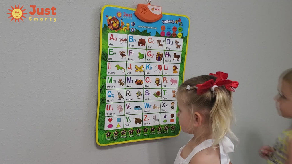 Interactive Alphabet Learning Poster - Talking ABCs and 123s