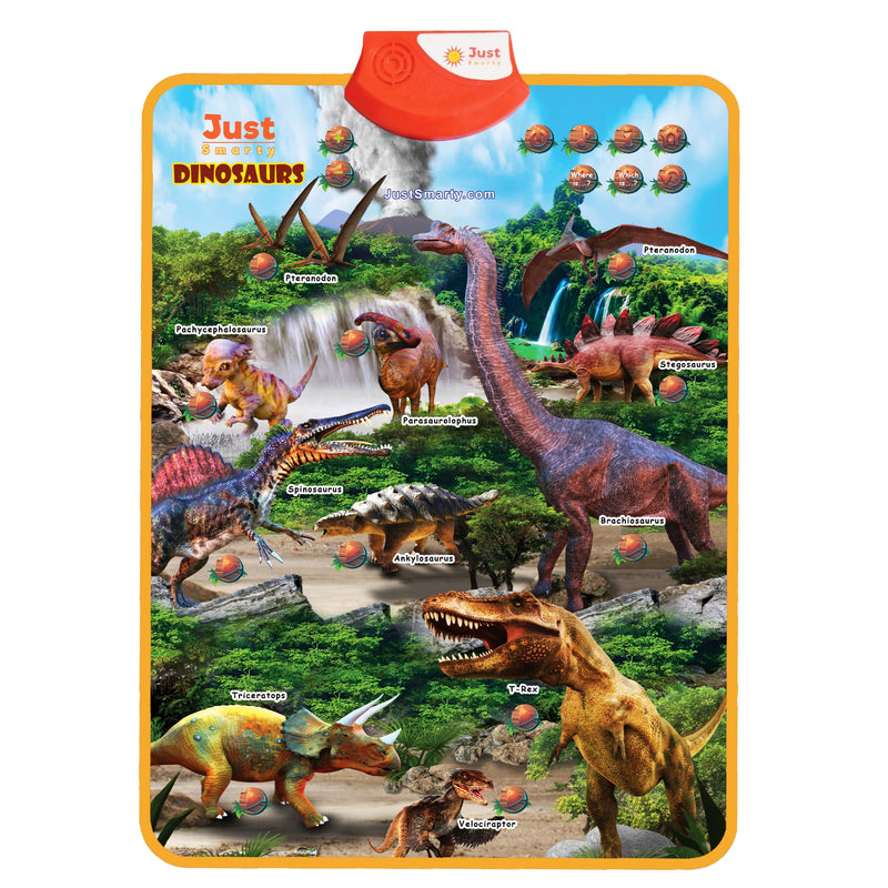 Just Smarty Dinosaurs Interactive Learning Poster